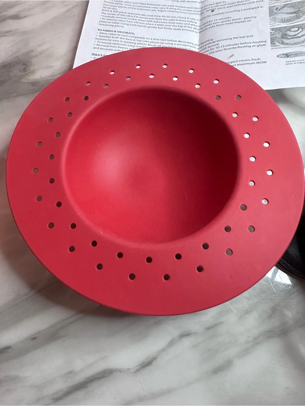 3-D Silicone Bake Mold - Red